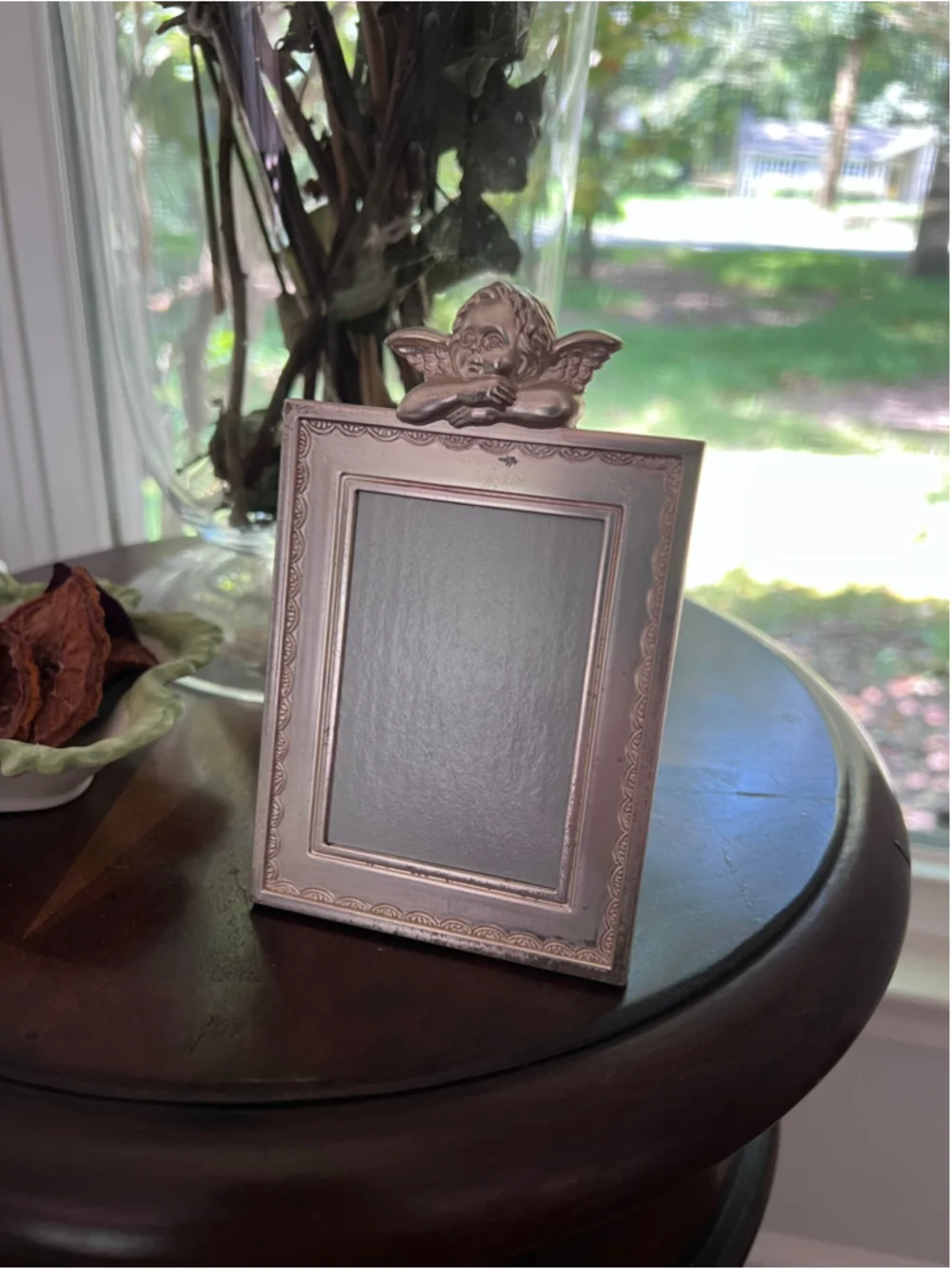 VTG Cherub Angel Picture Frame One Size Silver